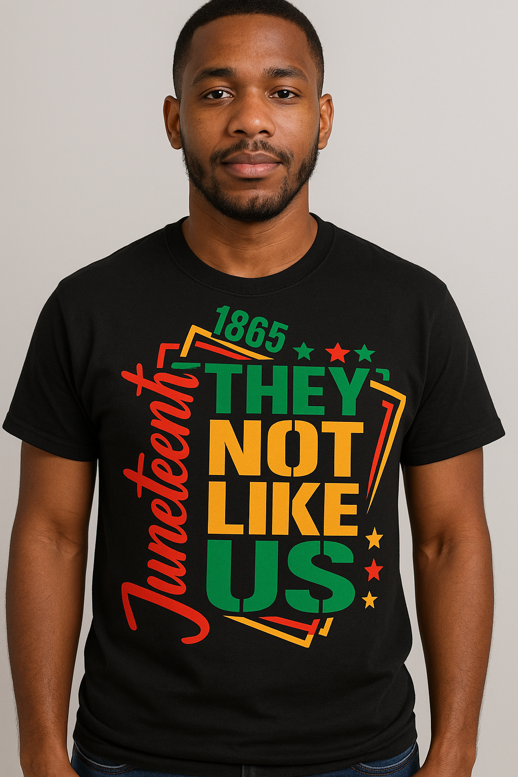 Juneteenth 1865 Family Matching T-Shirts – "They Not Like Us" Unisex Tees – Black Pride Apparel for Men, Women & Kids