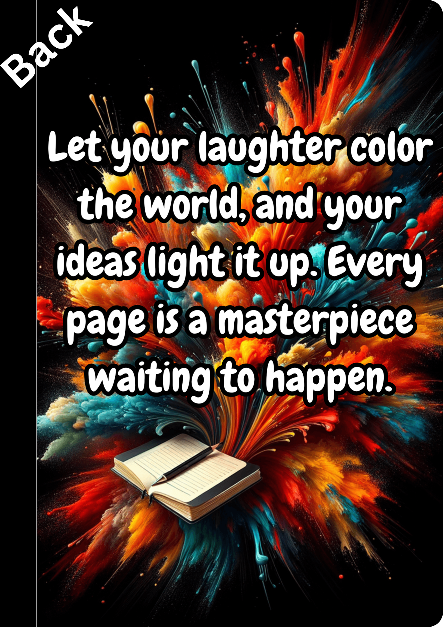 Custom Affirmation Composition Notebook – Motivational School Notebook for Kids & Teens | Back-to-School Essential