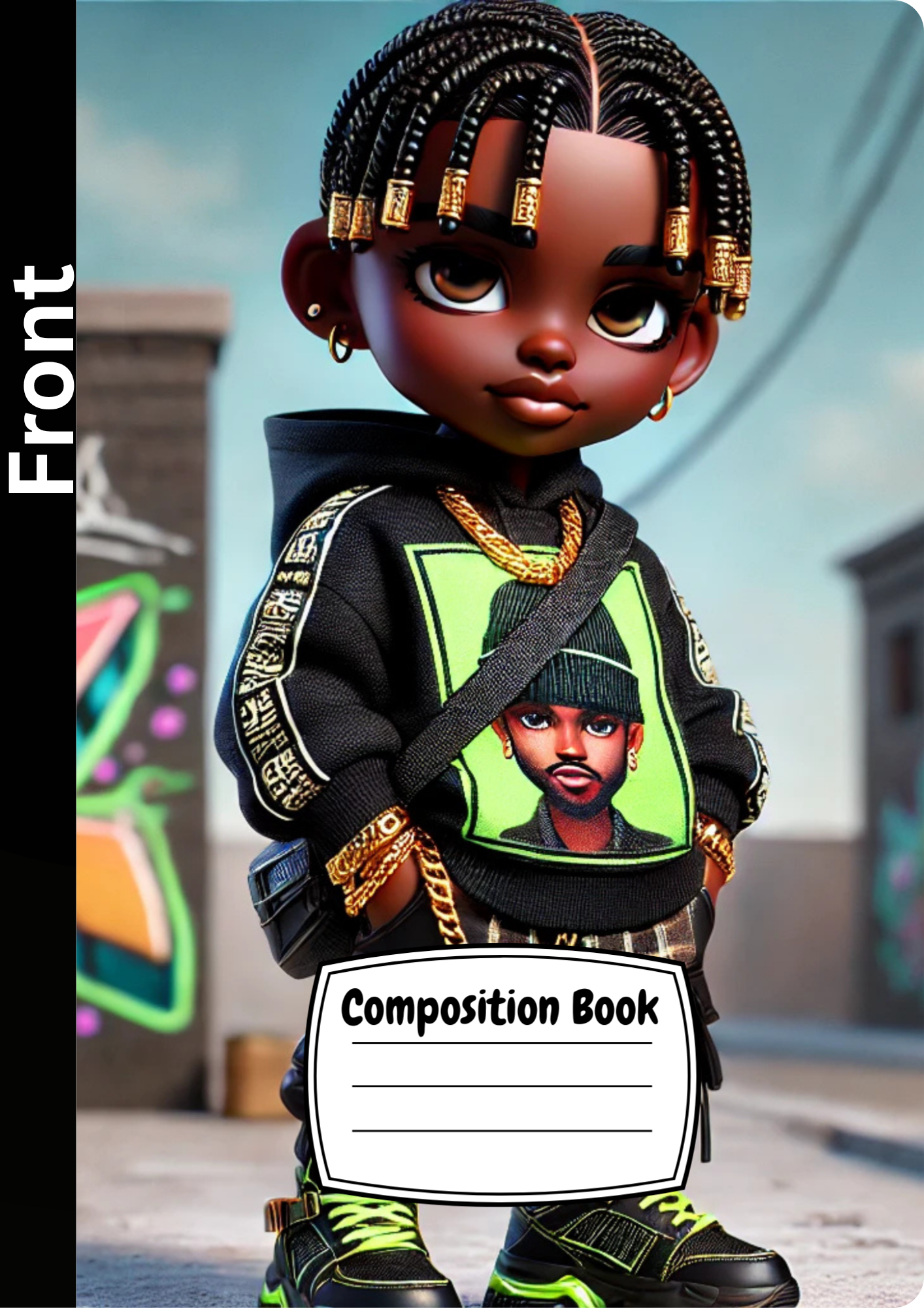 Custom Affirmation Composition Notebook – Motivational School Notebook for Kids & Teens | Back-to-School Essential