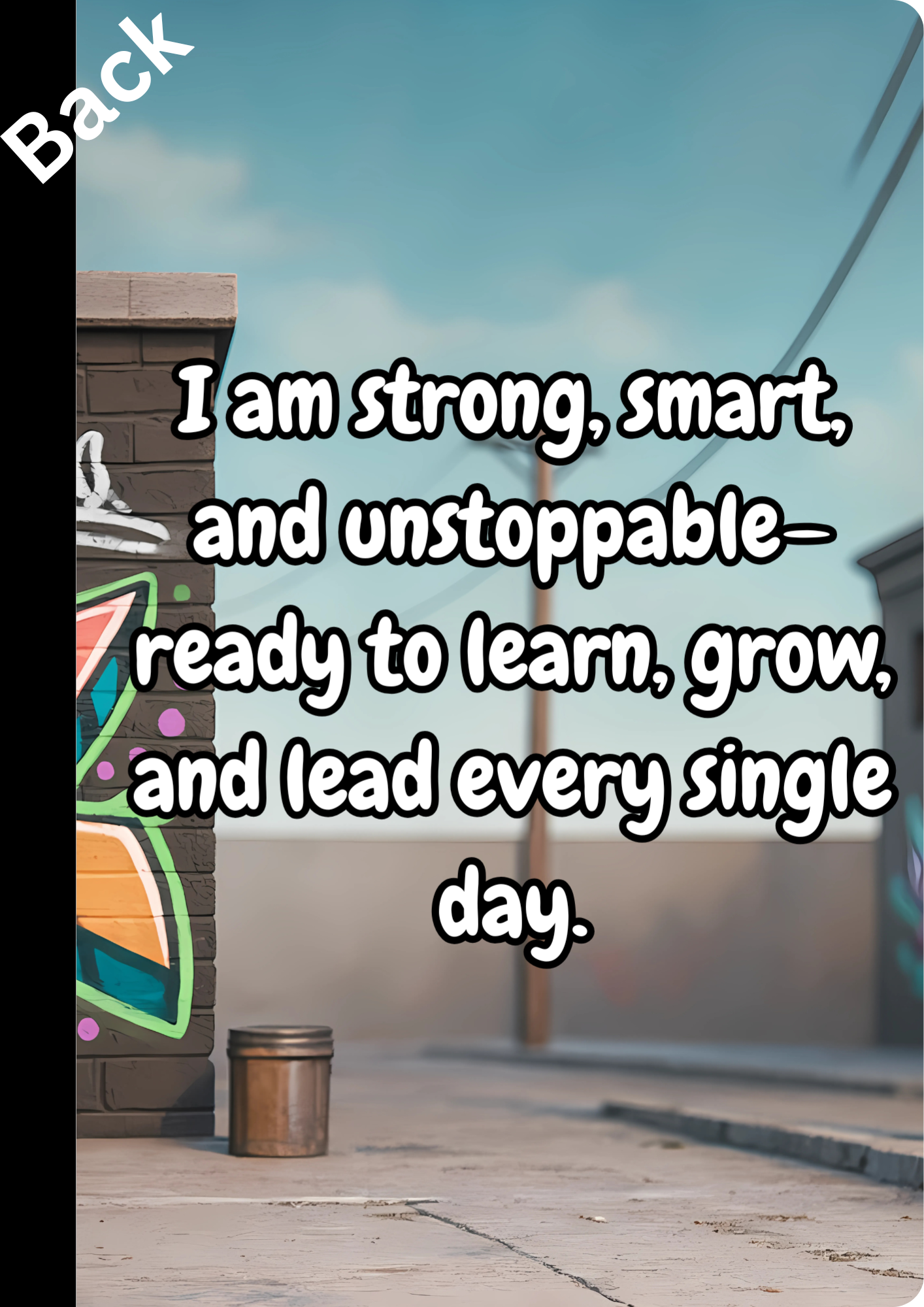 Custom Affirmation Composition Notebook – Motivational School Notebook for Kids & Teens | Back-to-School Essential
