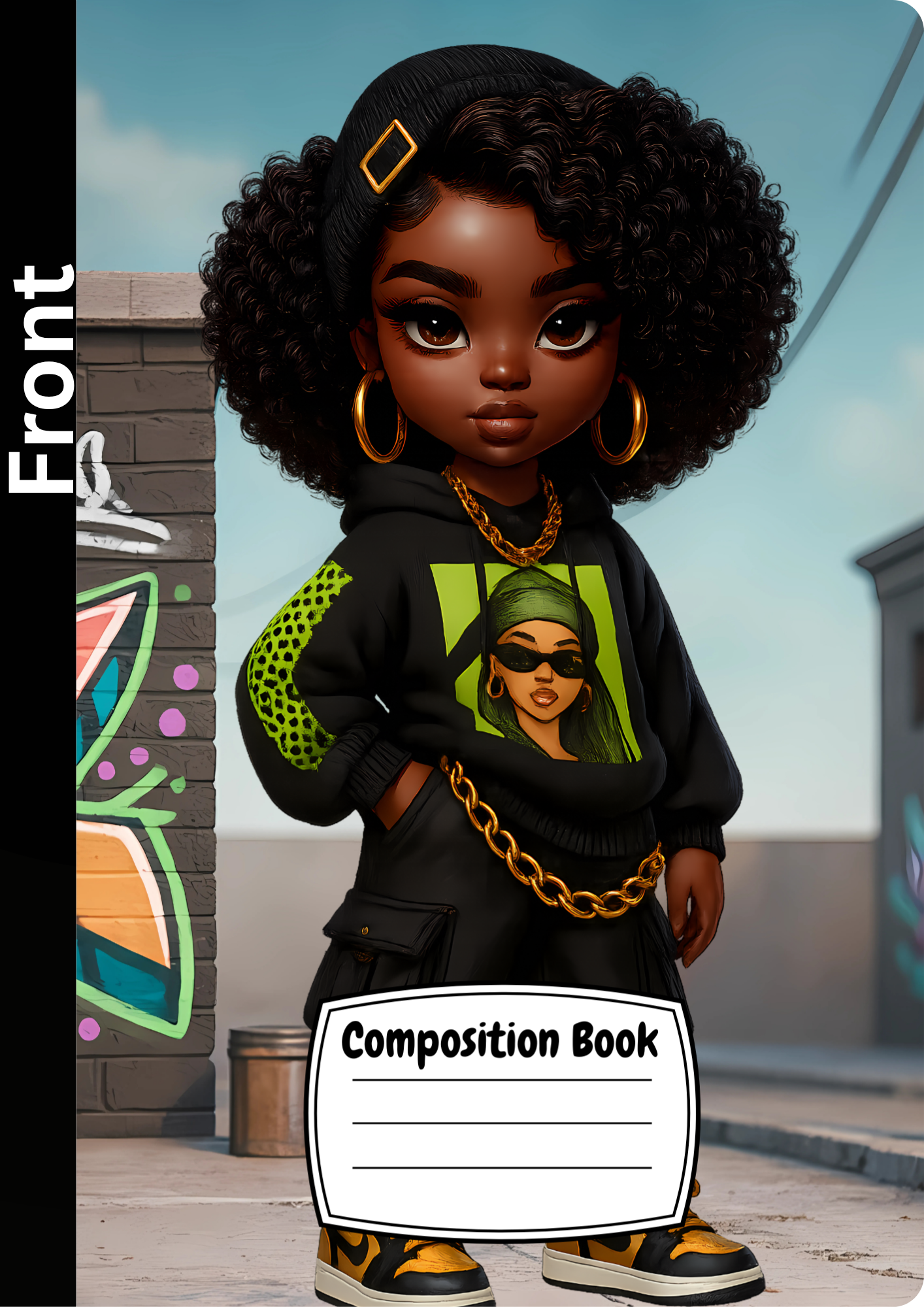 Custom Affirmation Composition Notebook – Motivational School Notebook for Kids & Teens | Back-to-School Essential