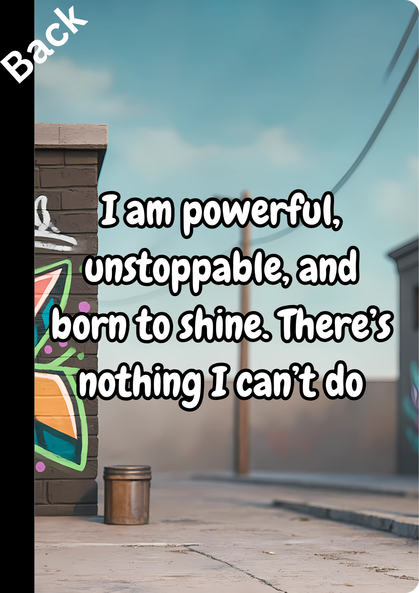 Custom Affirmation Composition Notebook – Motivational School Notebook for Kids & Teens | Back-to-School Essential