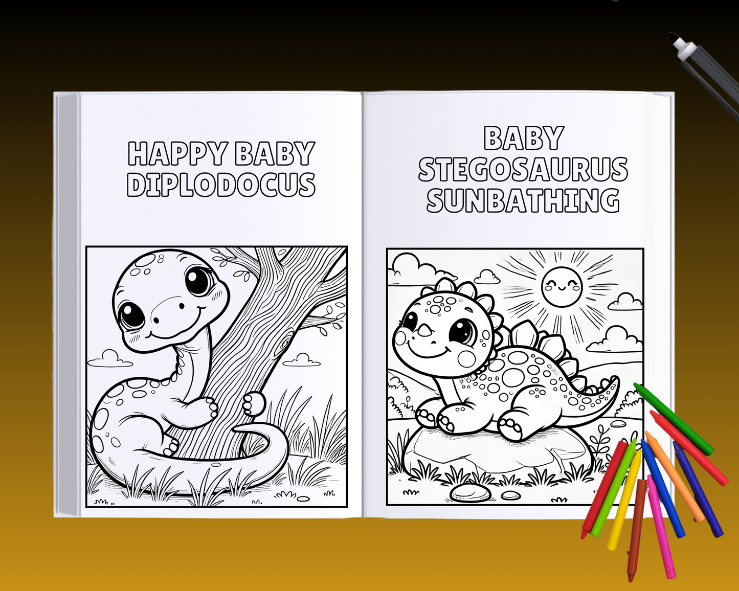 Little Dino Adventures Coloring Book - Fun Baby Dinosaur Coloring Book for Kids (Paperback Book)