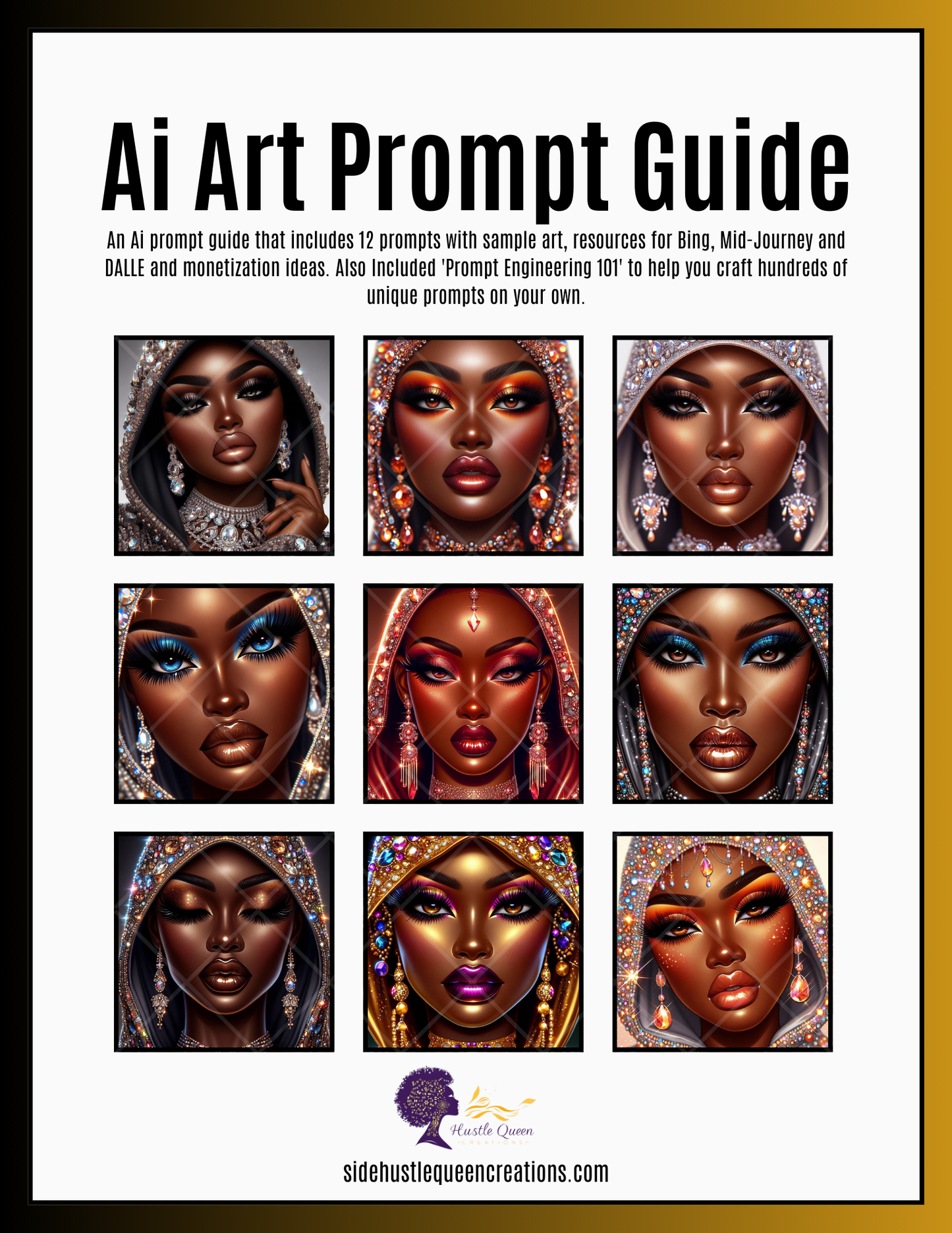 Ethereal Glam Portraits – Bing AI Prompt Book + Prompt Engineering 101 Guide