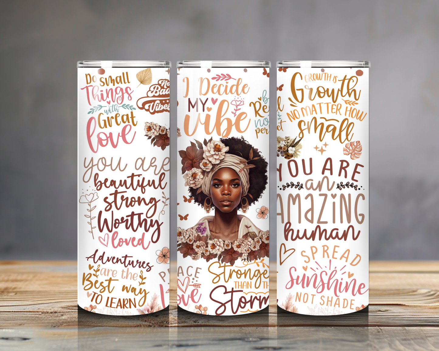 Inspirational Woman Tumbler - 20oz Stainless Steel Empowerment & Self-Love Mug