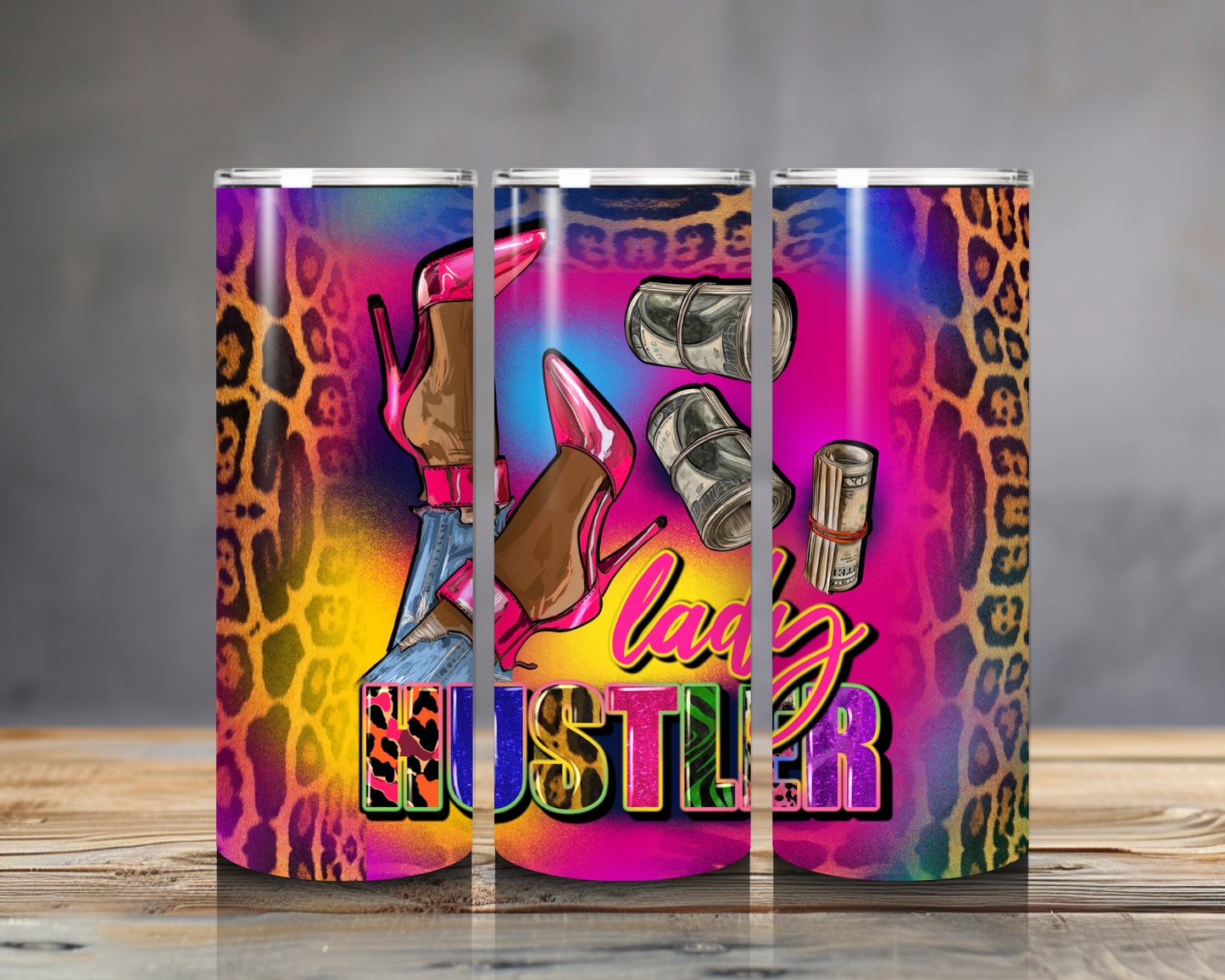 Lady Hustler Tumbler - 20oz Stainless Steel Boss Babe Travel Mug