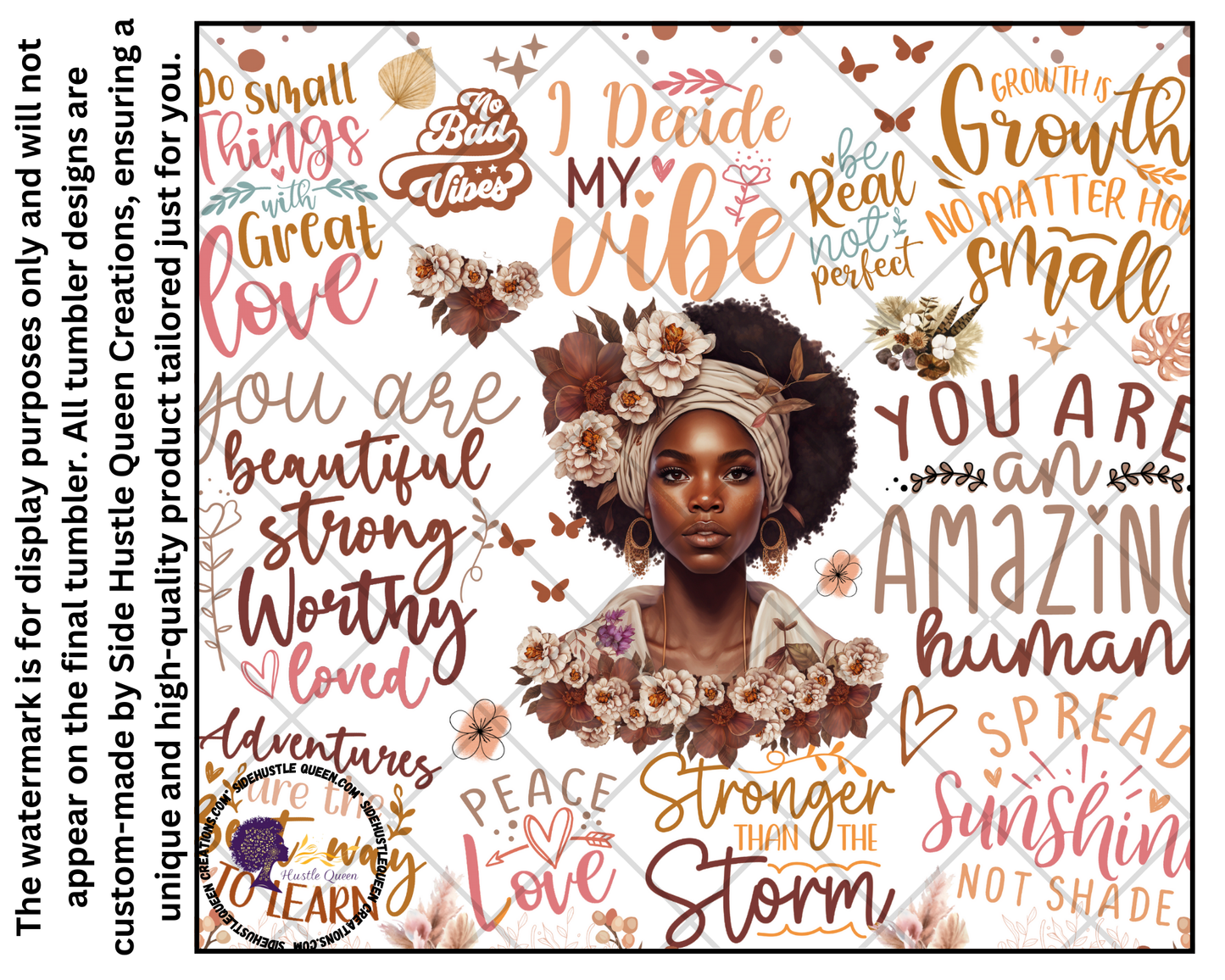 Inspirational Woman Tumbler - 20oz Stainless Steel Empowerment & Self-Love Mug