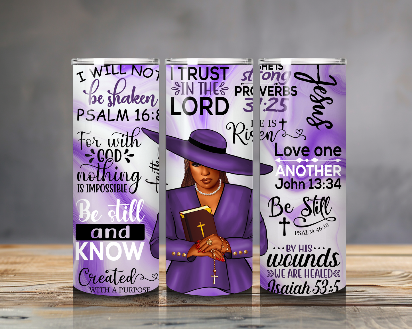 Elegant Christian Woman Tumbler – 20oz Insulated Stainless Steel Cup