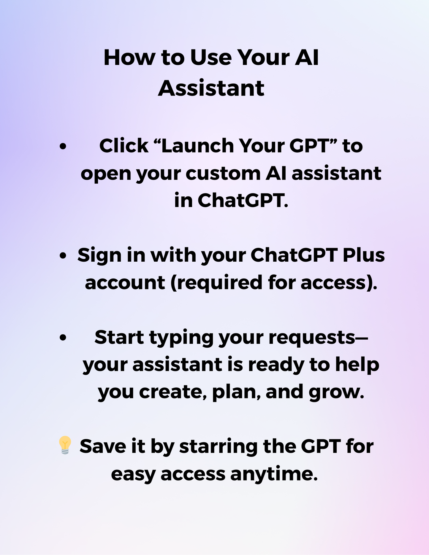 3 Custom-Trained AI Assistants for Entrepreneurs – Productivity, Marketing & Goal-Setting Power Pack