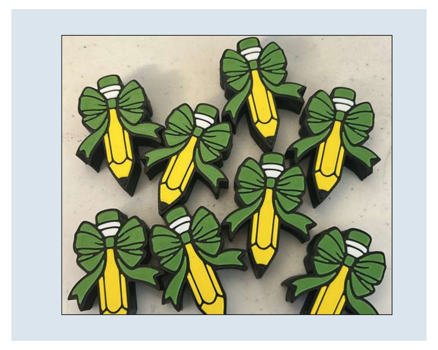 3D Printed Pencil Straw Topper – Kawaii Bow Cup Charm – Tumbler Accessory for Stationery Lovers – Reusable Straw Decoration