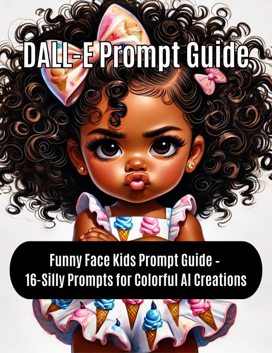 Funny Face Kids Art Prompt Guide – 16 DALL·E Prompts for AI Art Creators